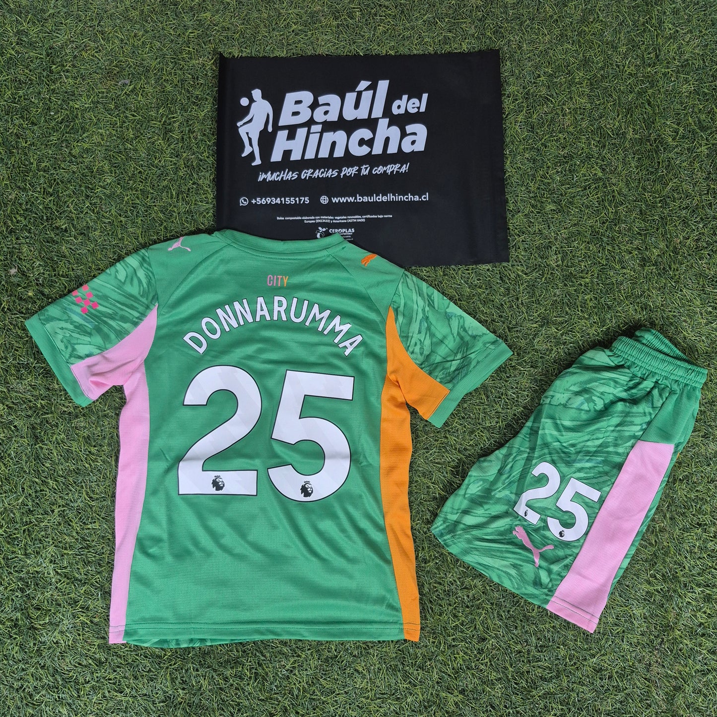 Kit Manchester City 2025-2026  Arquero / Portero Versión Infantil Niño