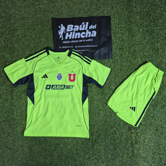 Kit Universidad de Chile Tercera 2025-2026 Versión Infantil Niño