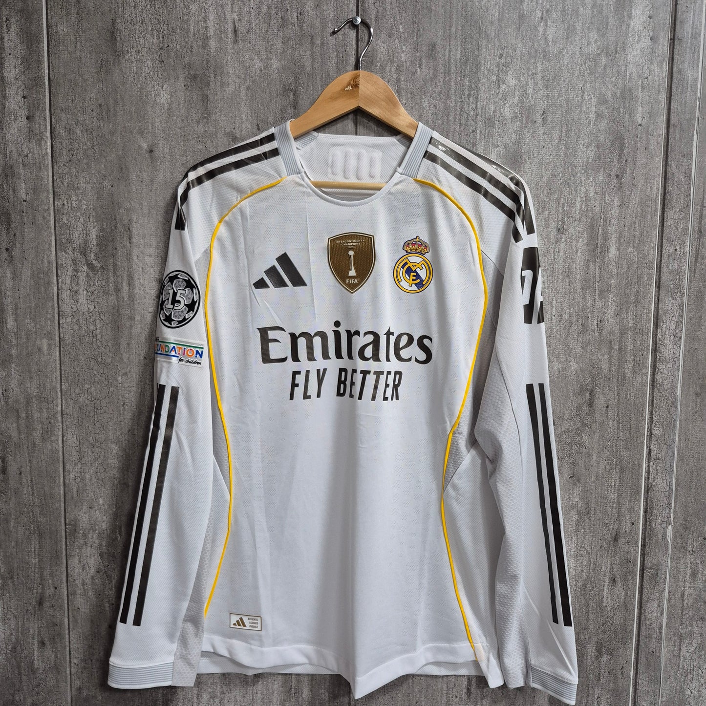 Camiseta Real Madrid Local Manga Larga 2025-2026 Versión Jugador
