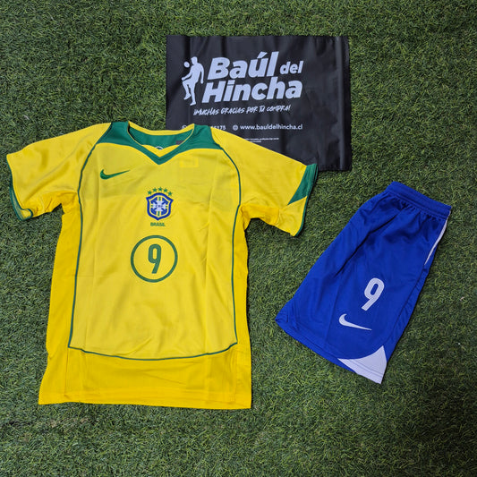 Kit Brasil Local 2004 Versión Infantil Niño Retro