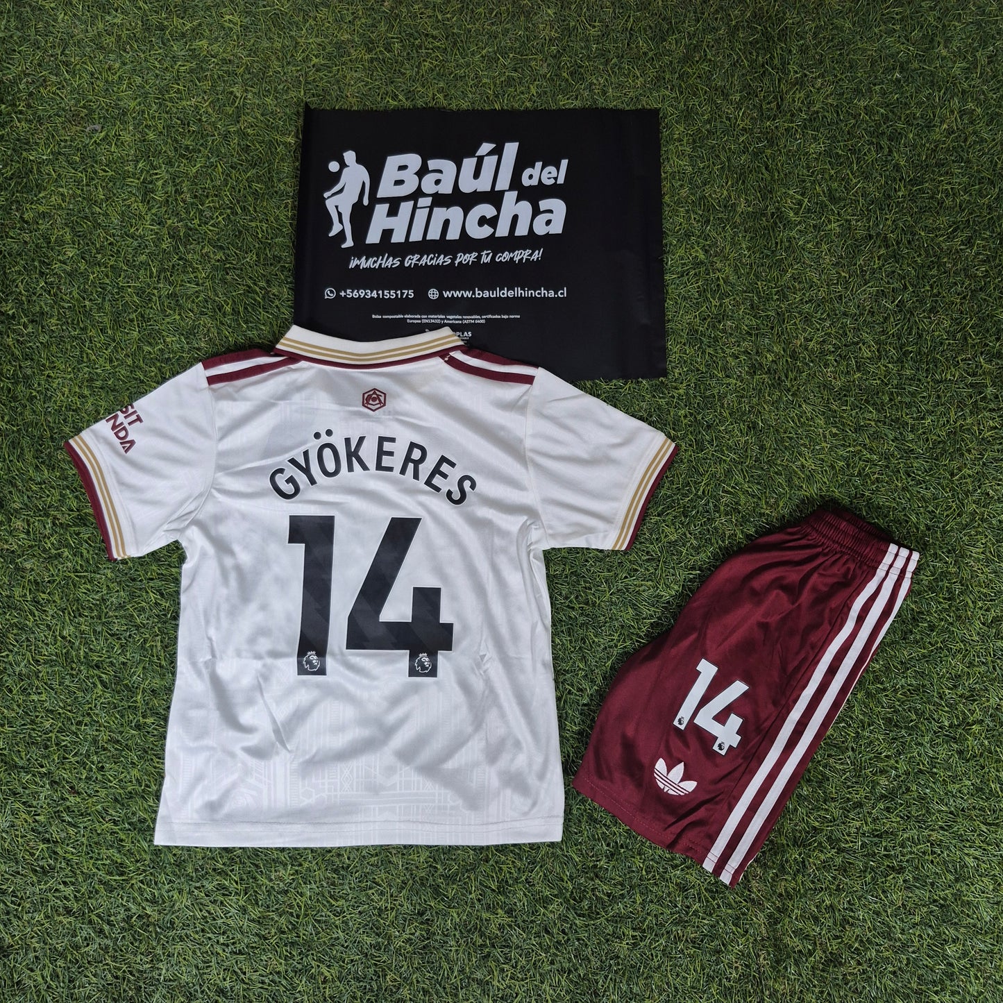 Kit Arsenal Tercera 2025-2026 Versión Infantil Niño