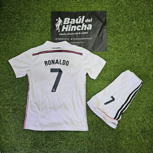 Kit Real madrid Local 2014 / 2015 retro Niño